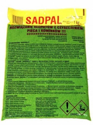 SADPAL worek 1 kg do pieca kominka czyści komin dopalacz sadzy