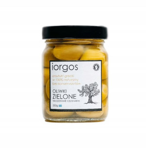 IORGOS - Oliwki Zielone nadziewane czosnkiem 360g