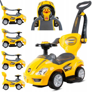 Jeździk dla dziecka Mega car z popychaczem 24m+