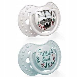 Smoczek silikonowy Wild Soul Boy 6-18m 2 szt Lovi