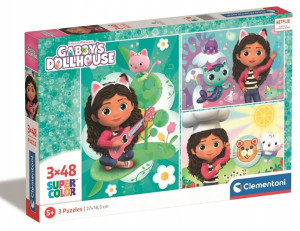 Puzzle 3x48 Koci domek Gabi Clementoni