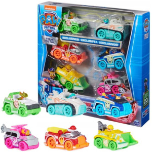 Psi Patrol Zestaw 6 autek neon Spin Master