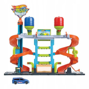 Hot Wheels Tor samochodowy Zakręcona megamyjnia