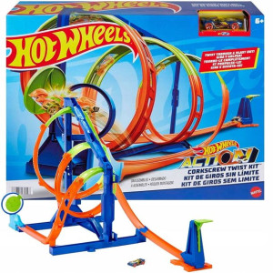 Hot Wheels Zestaw Potrójna Pętla Tor + autko