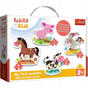 Puzzle Baby Zwierzęta na farmie Trefl