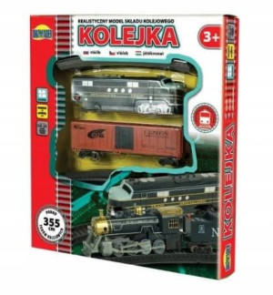 Kolejka Lokomotywa na baterie + wagon Dromader