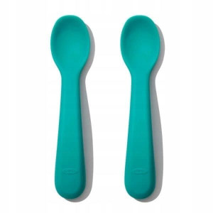 OXO Zestaw Łyżeczek Silikonowych Teal 6m+