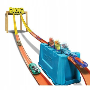 Super zjazd skrzynka niebieski/żółty 6+ Hot Wheels