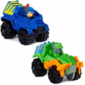 Psi Patrol Pojazd metalowy z figurką Dino Spin