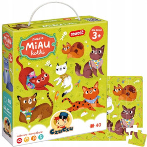 Puzzle Miau Kotki 40 el. 3+ CzuCzu