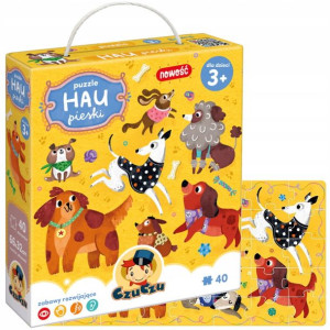 Puzzle Hau Pieski 40 el. 3+ CzuCzu