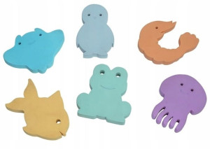 Zabawka do kąpieli Waterfun Pastel 6 szt Moes