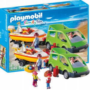 Playmobil Family Fun 4144 Rodzinny van z przyczepą