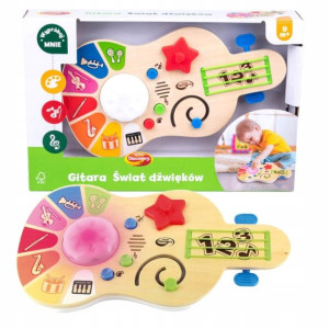 Gitara świat dźwięków drewniana Dumel