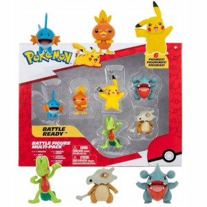 Pokemon Figurki bitewne 6-pak Jazwares