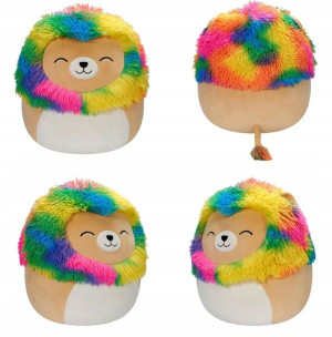 Squishmallows Pluszak kolorowy lew Leonard 30cm