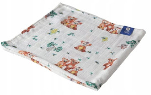 Pieluszka bambusowa 75x75 Misie Bamboo Line Texpol