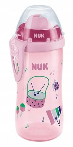 Kubek Flexi Cup ze słomką różowy 300 ml Nuk