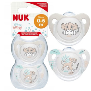 Smoczek uspokajający Disney Lew 0-6m 2 szt. Nuk