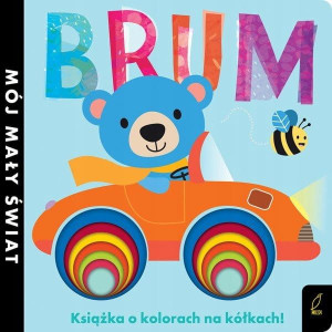 Książka dla dzieci o kolorach na kółkach! Brum Wil