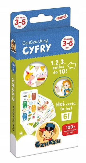 Książka edukacyjna do nauki cyferek 3-5 l CzuCzu
