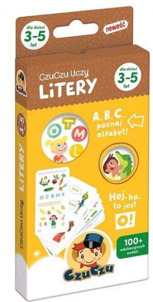 Książka edukacyjna do nauki liter 3-5 l CzuCzu