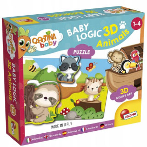 Lisciani Carotina Baby Puzzle 3D Zwierzęta