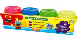 Dromader Masa plastyczna mix 4x50g