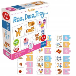 Gra Puzzle Raz Dwa Trzy Nauka liczenia Granna