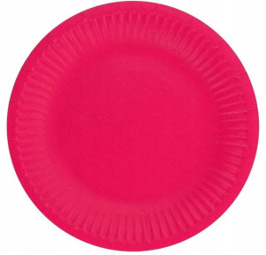 Talerzyki papierowe Magenta 18 cm 6 szt. Godan
