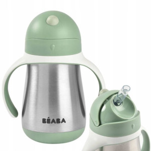 Bidon termiczny Sage Green 250ml Beaba