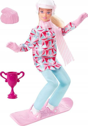 Lalka Barbie Snowboardzistka Sporty zimowe Mattel