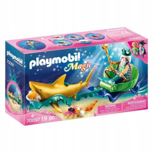 Playmobil Magic 70097 Król morza z rekinem