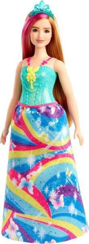 Barbie Dreamtopia Lalka kolorowa sukienka Mattel