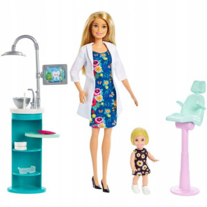 Lalka Barbie Dentystka z pacjentką Mattel