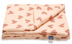 Kołdra dziecięca 80x100 Heartbeat Pink La Millou