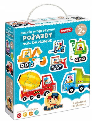 Puzzle dla dzieci progresywne na budowie CzuCzu