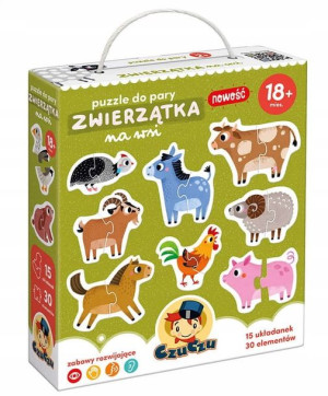 Czuczu Puzzle do pary Zwierzątka na wsi 18m+