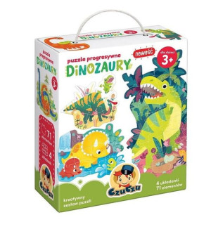 Czuczu Puzzle progresywne Dinozaury 3+