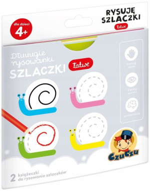 Długie rysowanki Rysuję szlaczki łatwe 4+ CzuCzu