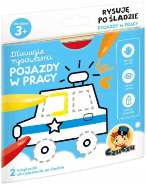 Długie rysowanki Pojazdy rysuje po śladzie CzuCzu