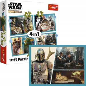 Puzzle 4w1 Mandalorian Star Wars Trefl