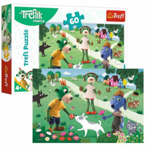 Puzzle 60 Radosny dzień Treflików Trefl