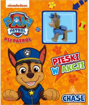 Książka dla dzieci z figurką Chase Psi Patrol