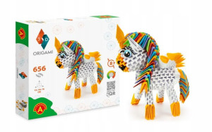 Zestaw Origami 3D jednorożec Alexander