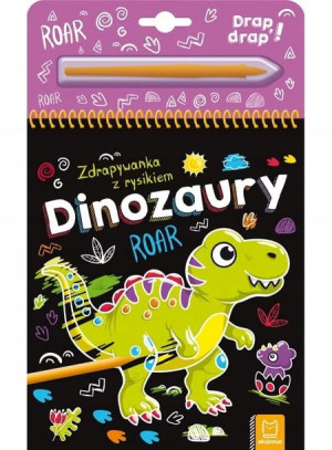 Zdrapywanka z rysikiem Dinozaur Aksjomat