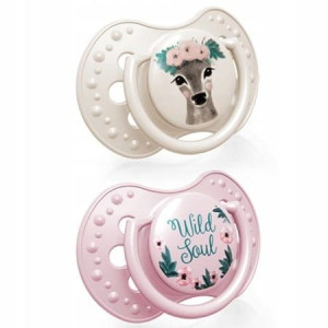 Smoczek silikonowy Wild Soul Girl 2szt 0-2m Lovi