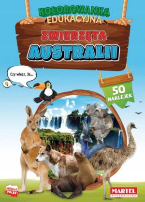 Kolorowanka edukacyjna Zwierzęta Australii Martel