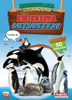 Kolorowanka edukacyjna Zwierzęta Antarktydy Martel