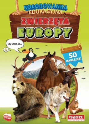 Kolorowanka edukacyjna Zwierzęta Europy Martel